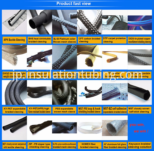 Type self- adhesive Textile Sleeving